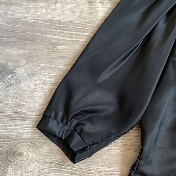 VINTAGE BLACK BLOUSE - Picture 10 of 13